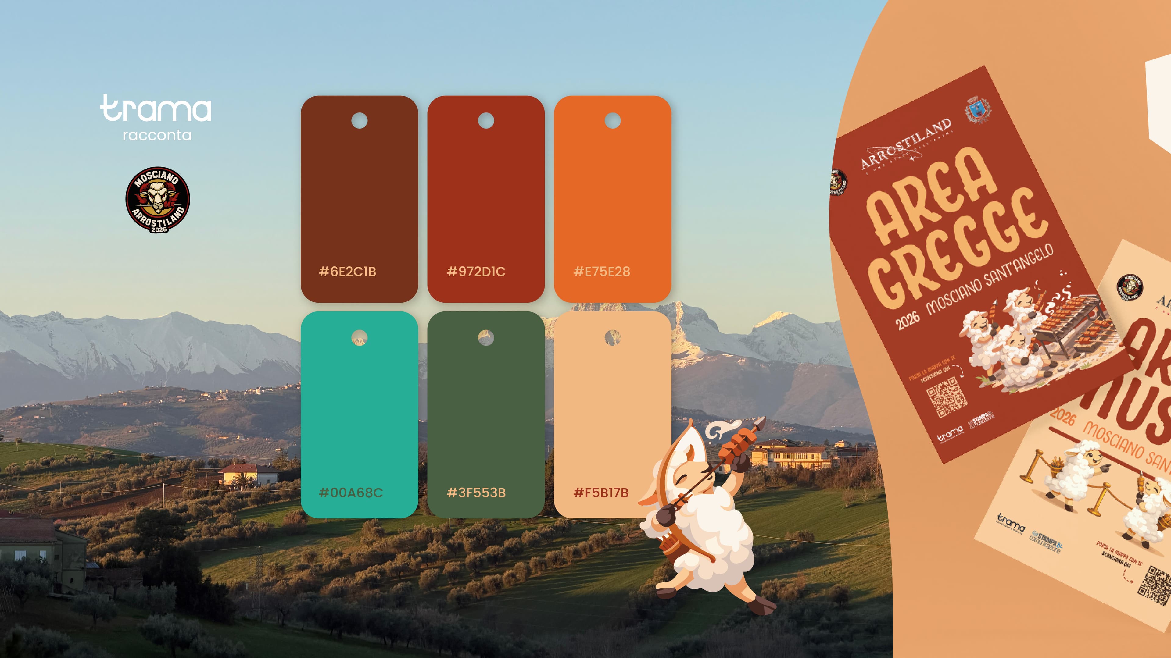 Arrostiland 2026 — brand identity / segnaletica evento
